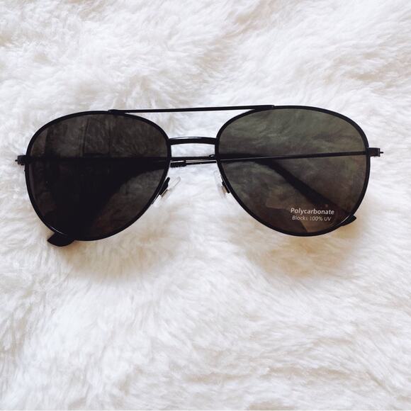 Stylens Accessories - Tiana Black Minimalist Aviator Sunglasses